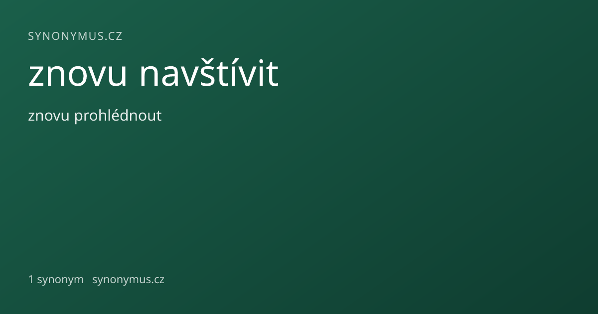 Náhled odkazu: znovu navštívit