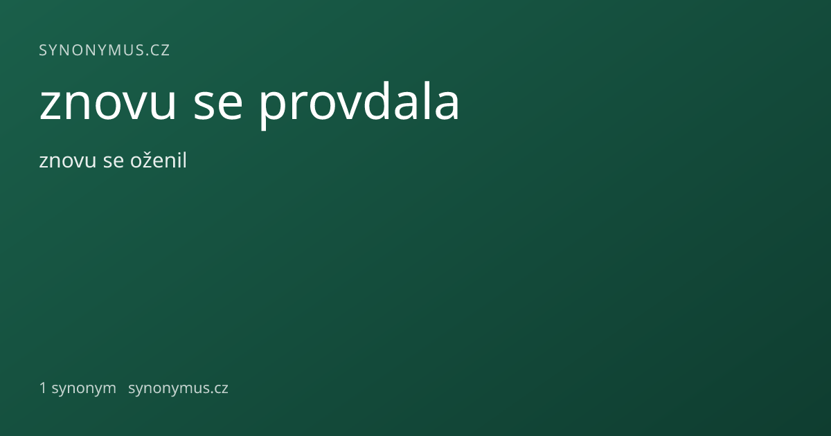 Náhled odkazu: znovu se provdala