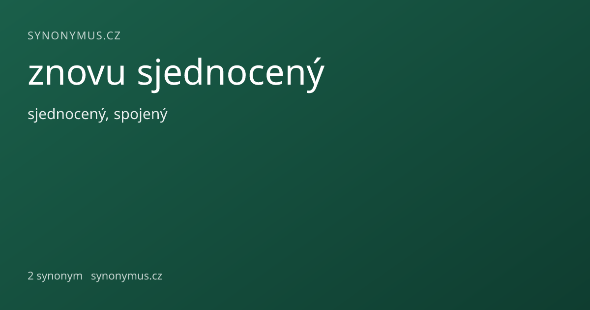 Náhled odkazu: znovu sjednocený