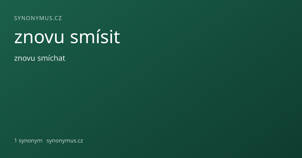 Náhled odkazu: znovu smísit