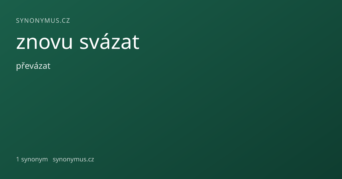 Náhled odkazu: znovu svázat