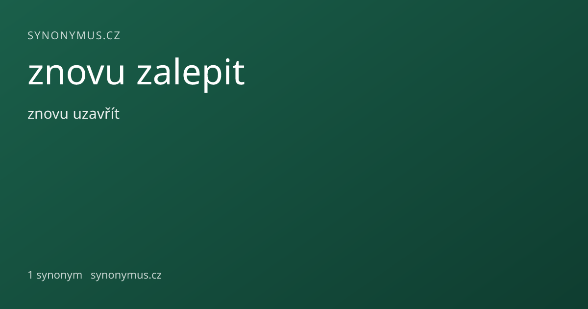 Náhled odkazu: znovu zalepit