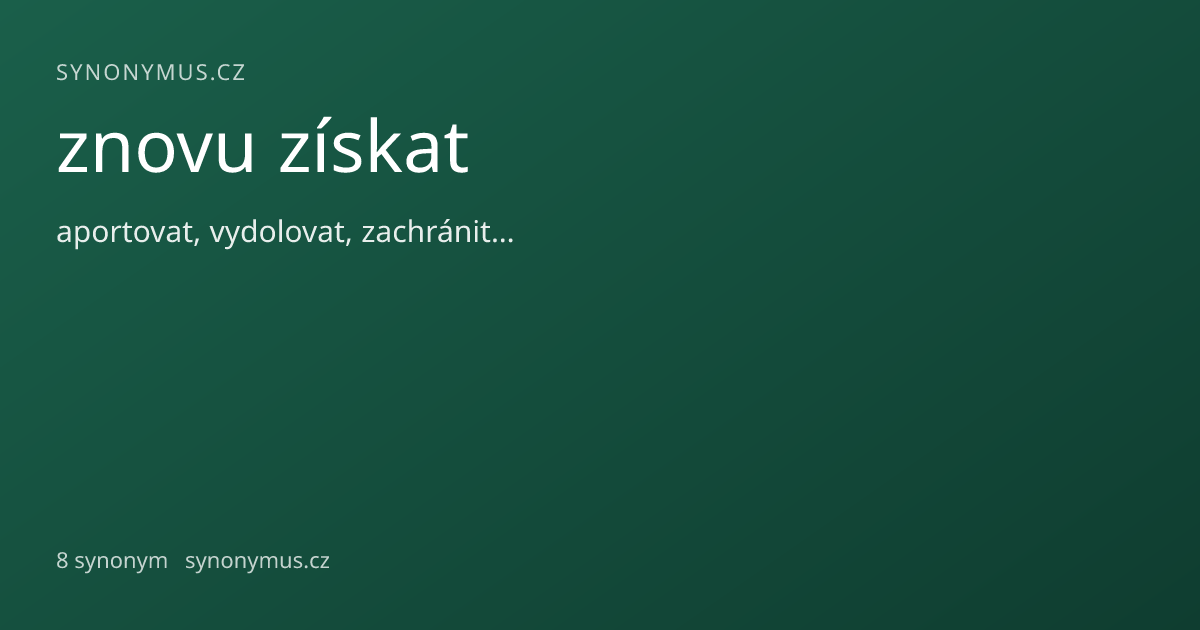 Náhled odkazu: znovu získat