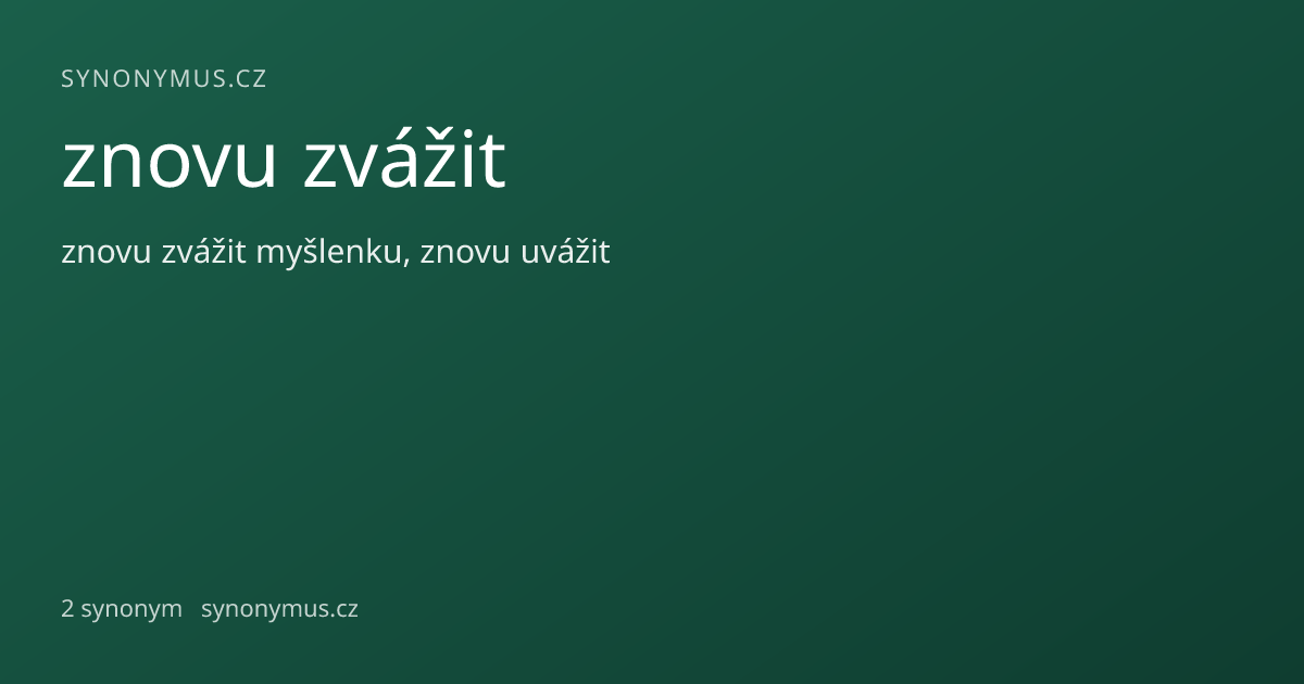 Náhled odkazu: znovu zvážit