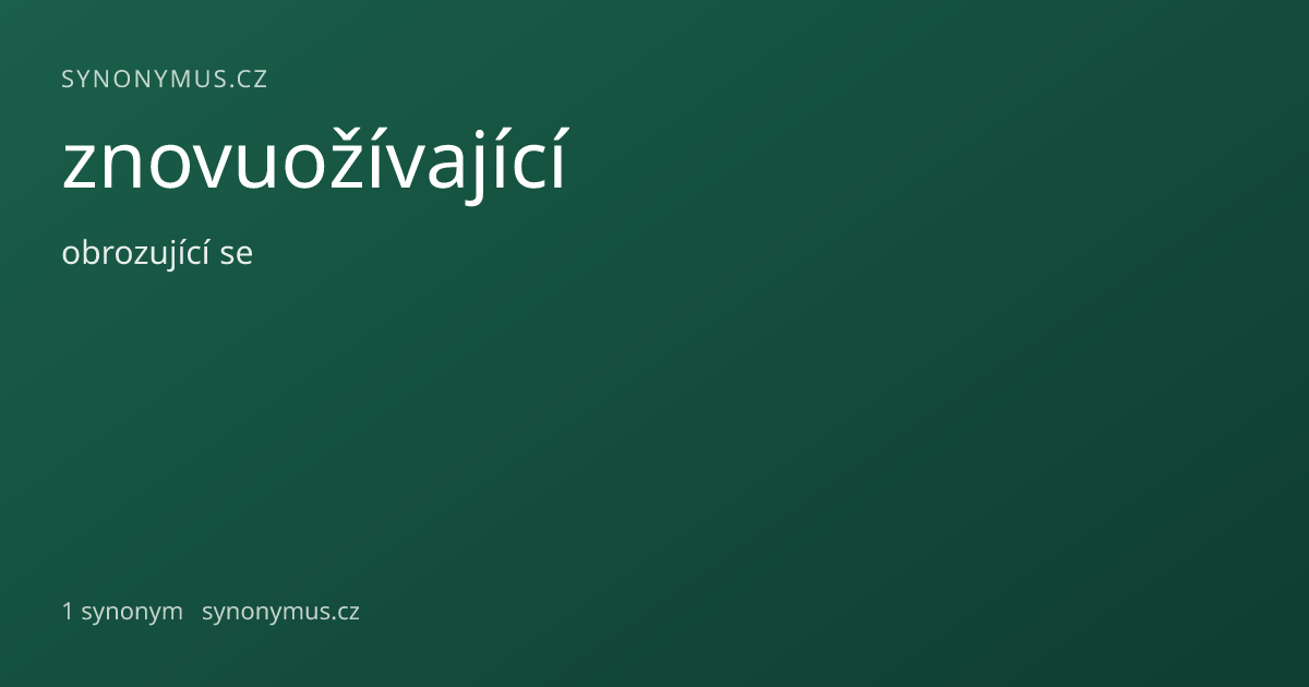 Náhled odkazu: znovuožívající