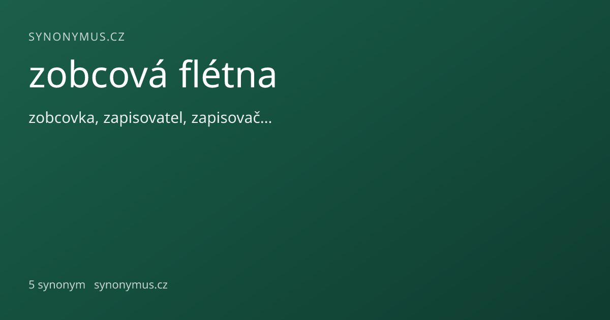 Náhled odkazu: zobcová flétna