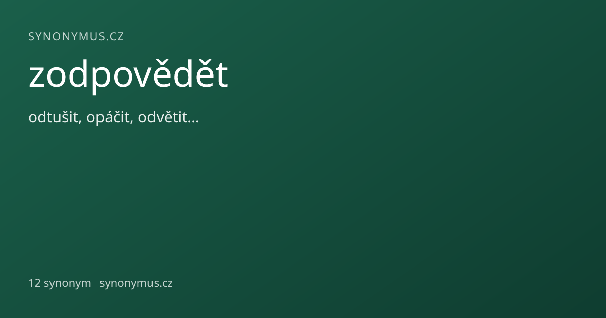 Náhled odkazu: zodpovědět