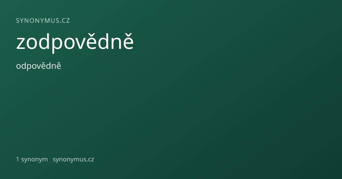 Náhled odkazu: zodpovědně