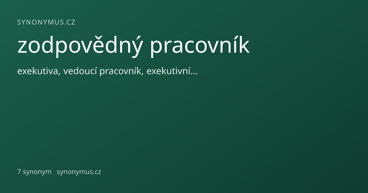 Náhled odkazu: zodpovědný pracovník