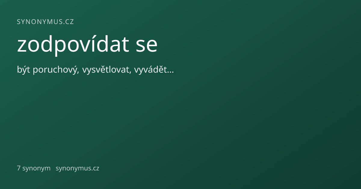 Náhled odkazu: zodpovídat se