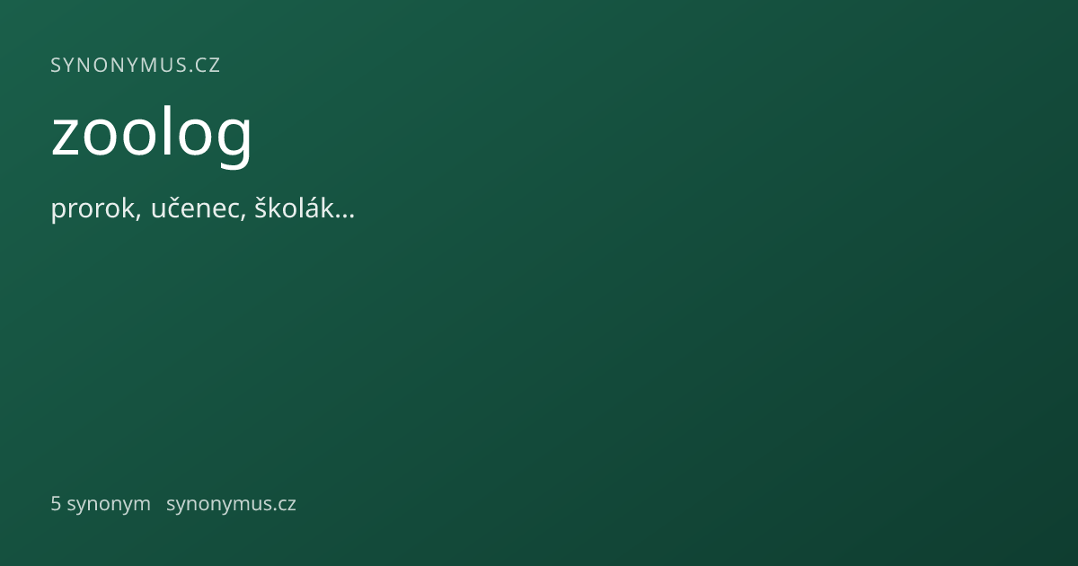 Náhled odkazu: zoolog