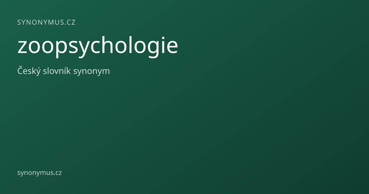 Náhled odkazu: zoopsychologie
