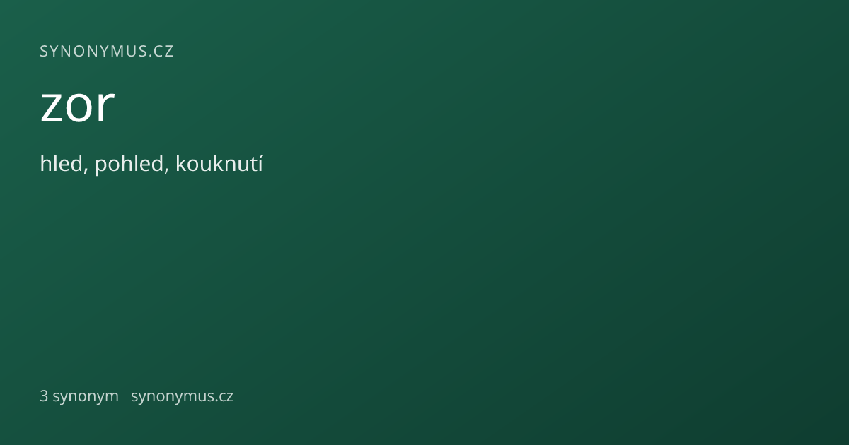 Náhled odkazu: zor