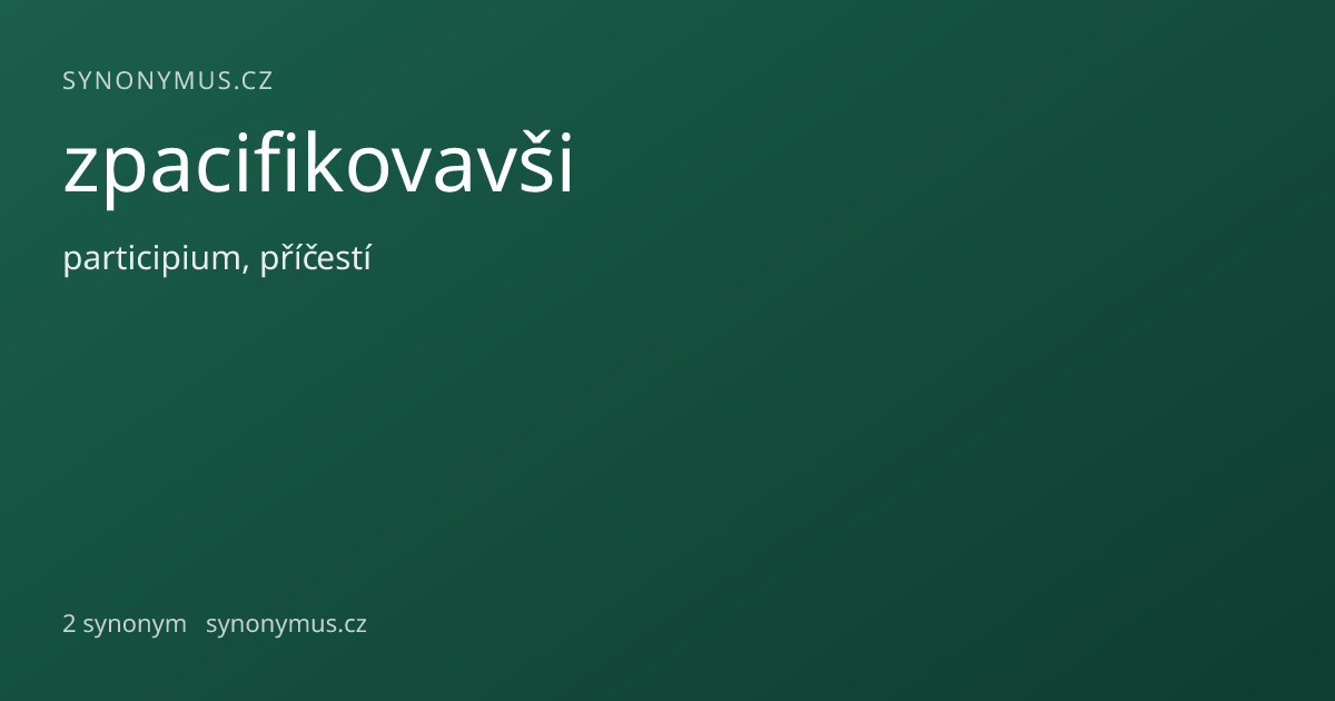 Náhled odkazu: zpacifikovavši