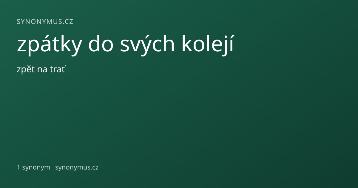 Náhled odkazu: zpátky do svých kolejí