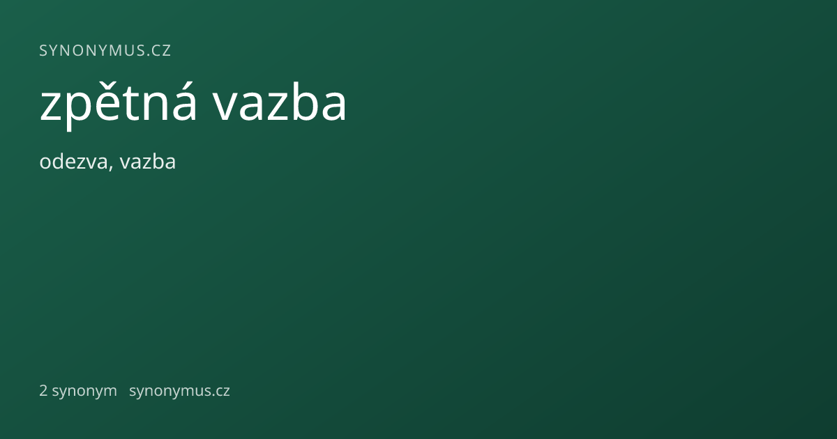 Náhled odkazu: zpětná vazba