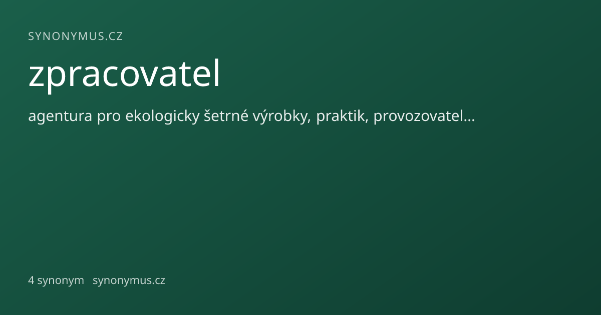 Náhled odkazu: zpracovatel