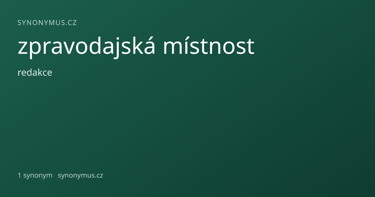 Náhled odkazu: zpravodajská místnost
