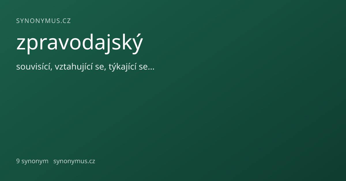 Náhled odkazu: zpravodajský