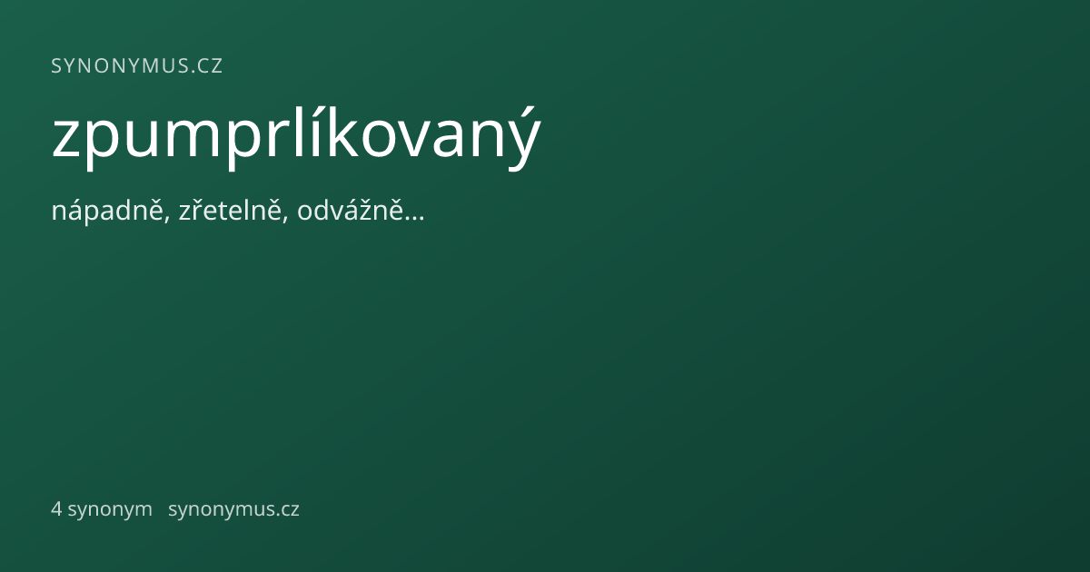 Náhled odkazu: zpumprlíkovaný