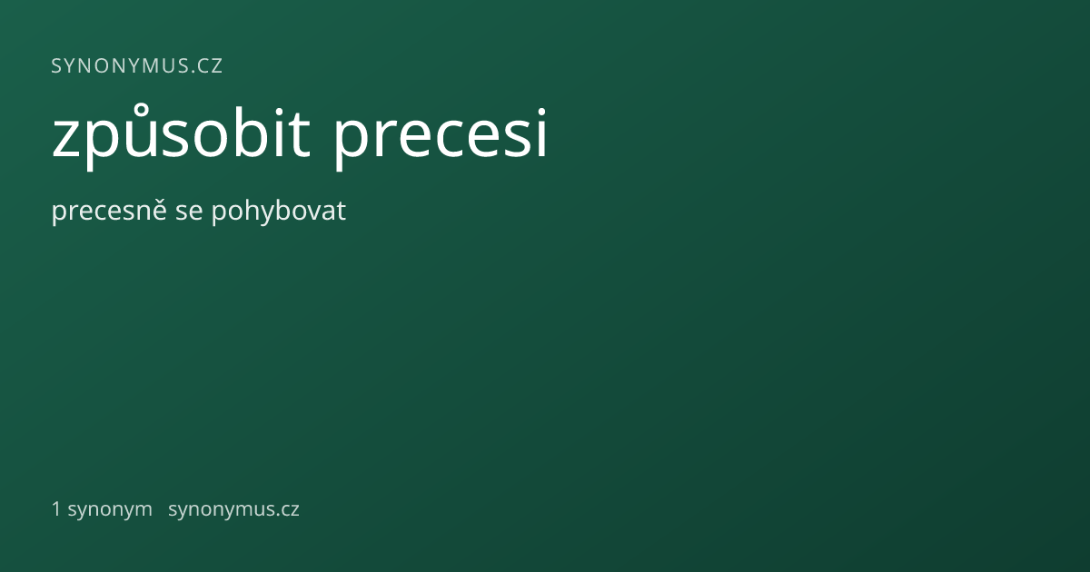Náhled odkazu: způsobit precesi