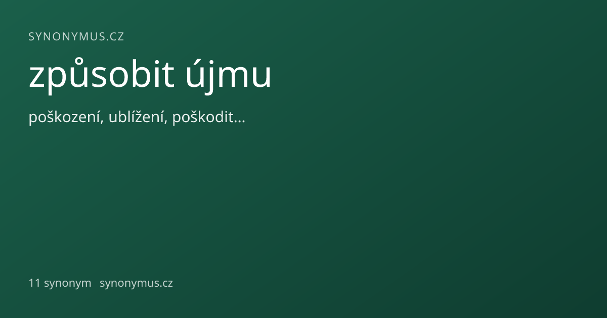 Náhled odkazu: způsobit újmu