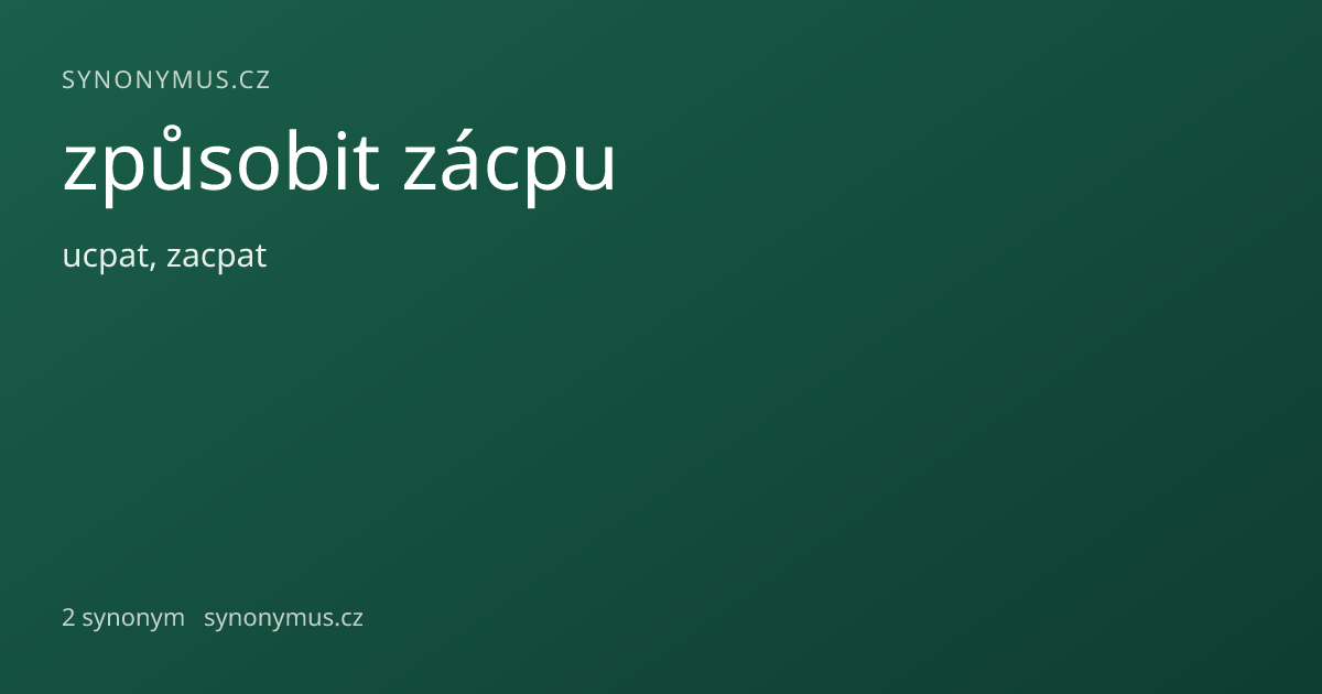 Náhled odkazu: způsobit zácpu