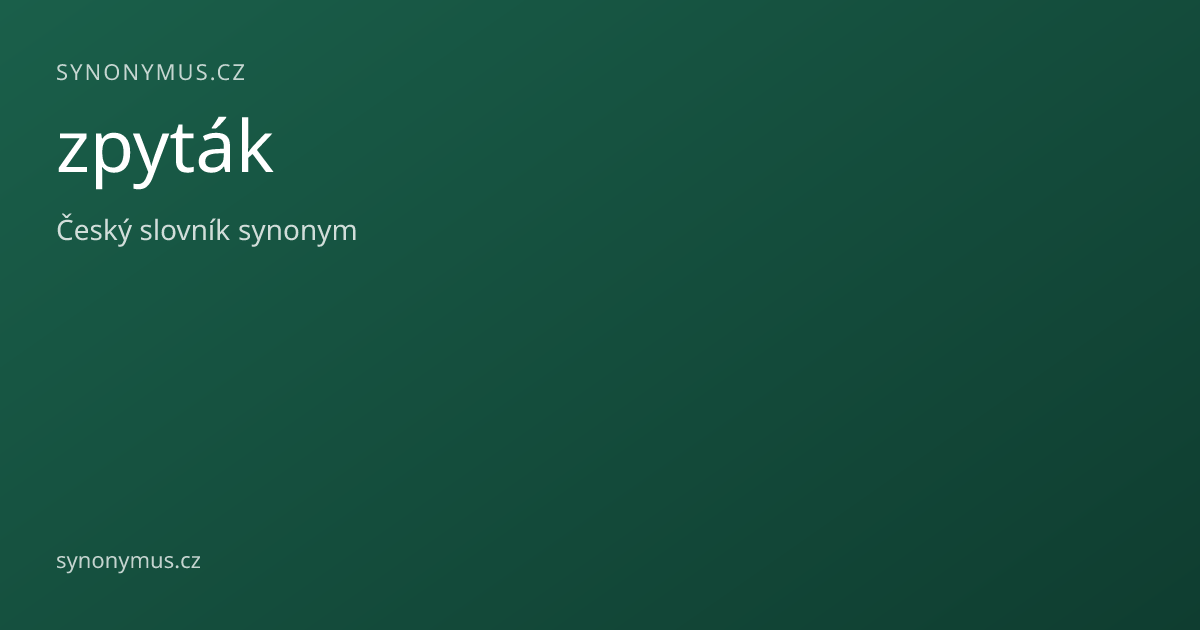 Náhled odkazu: zpyták