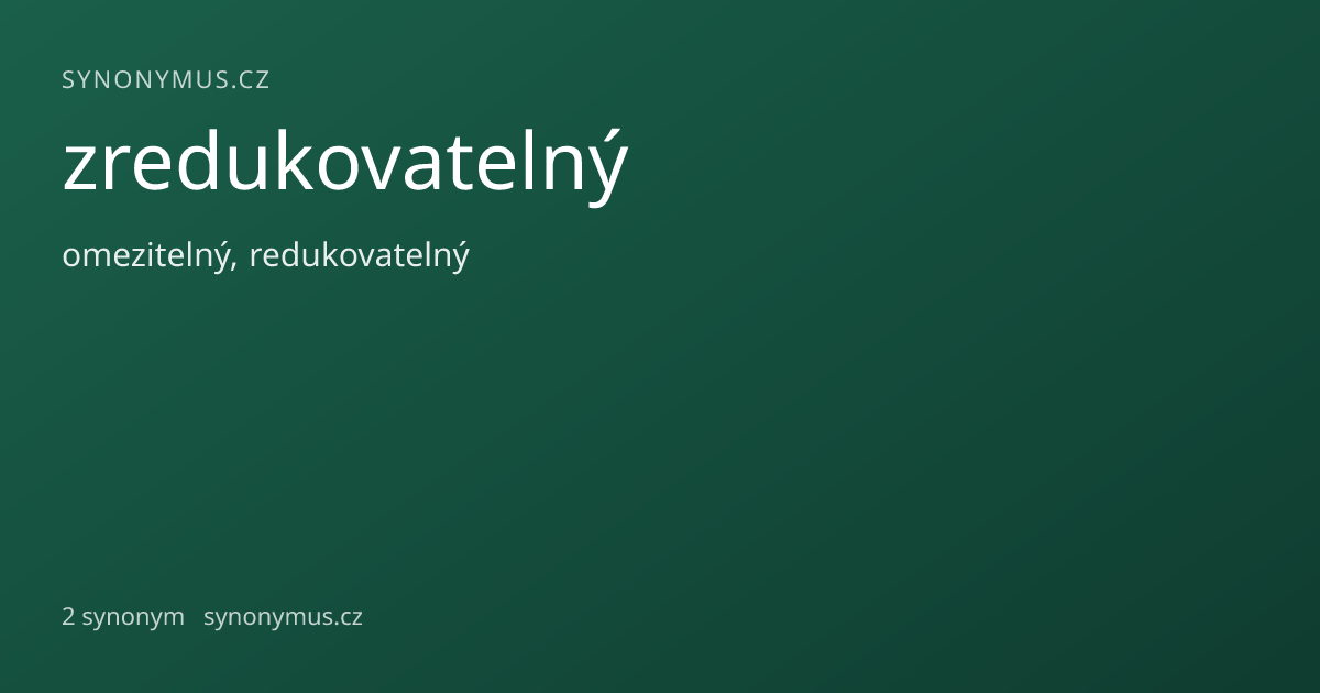 Náhled odkazu: zredukovatelný