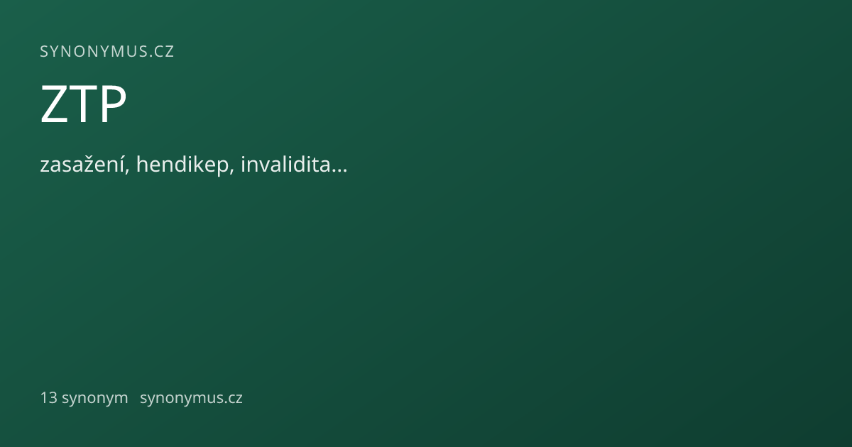 Náhled odkazu: ZTP