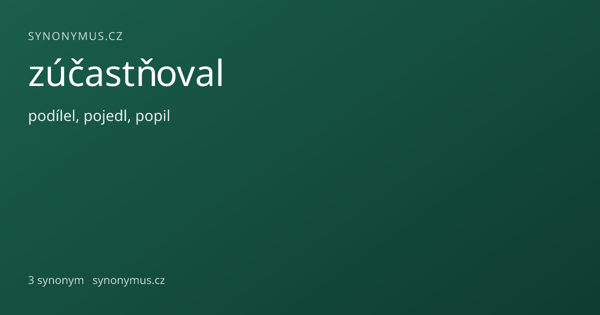 Náhled odkazu: zúčastňoval