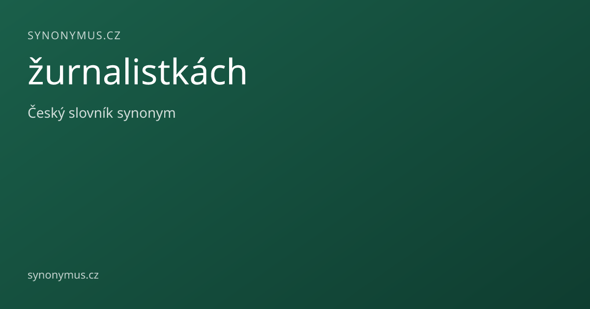 Náhled odkazu: žurnalistkách