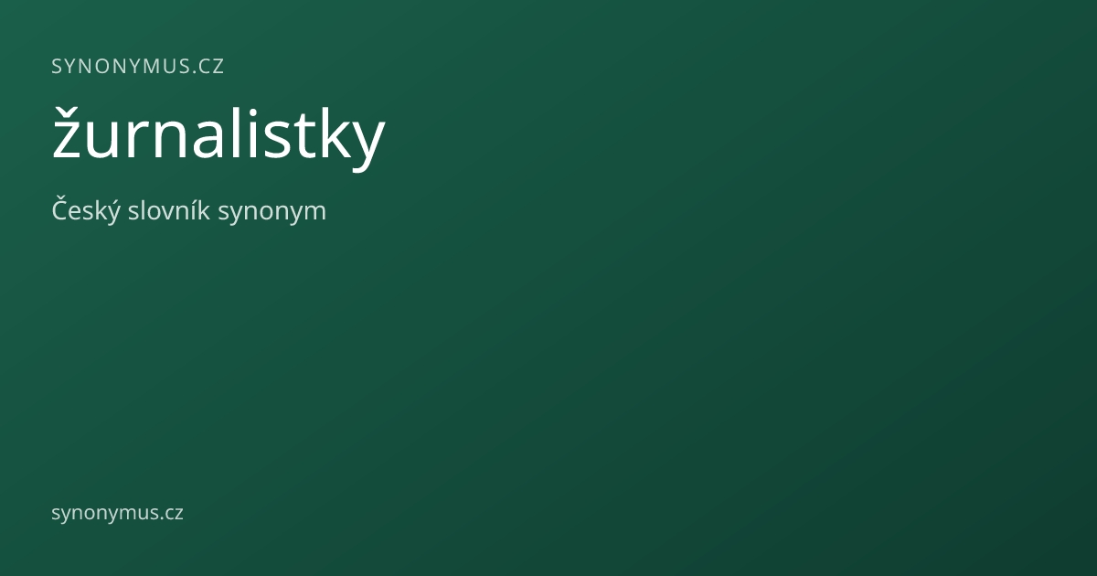 Náhled odkazu: žurnalistky