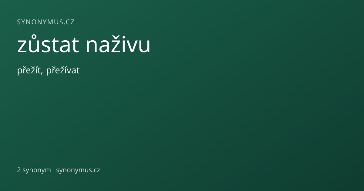 Náhled odkazu: zůstat naživu