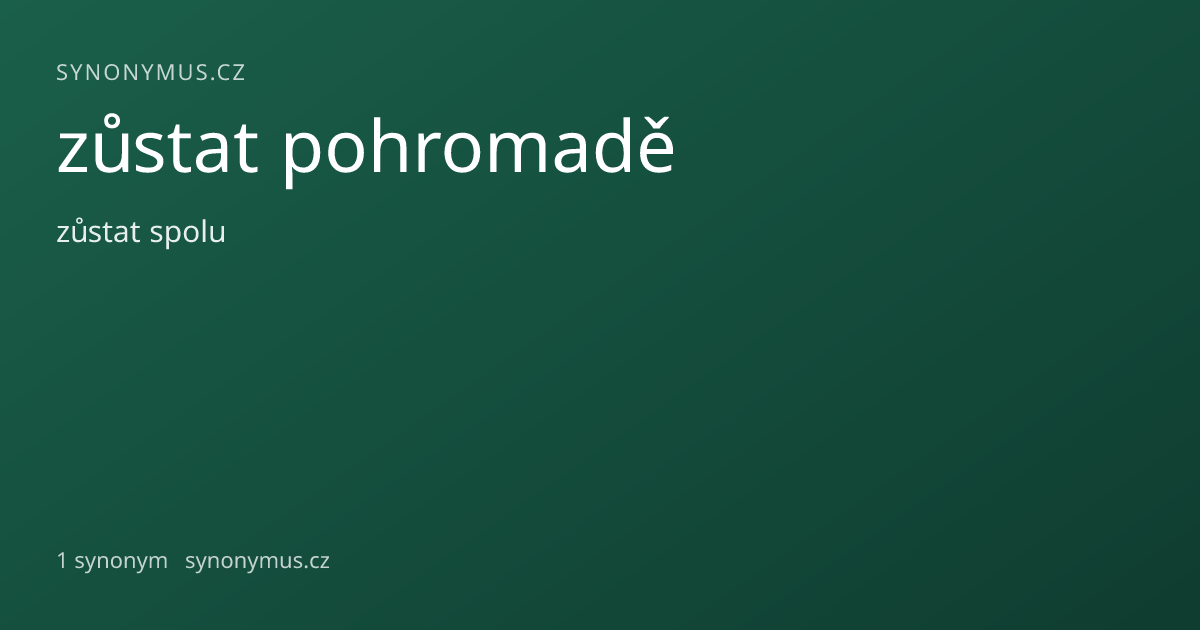 Náhled odkazu: zůstat pohromadě