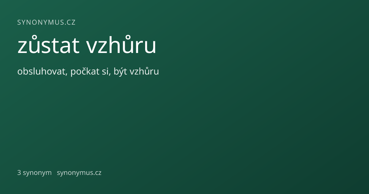 Náhled odkazu: zůstat vzhůru