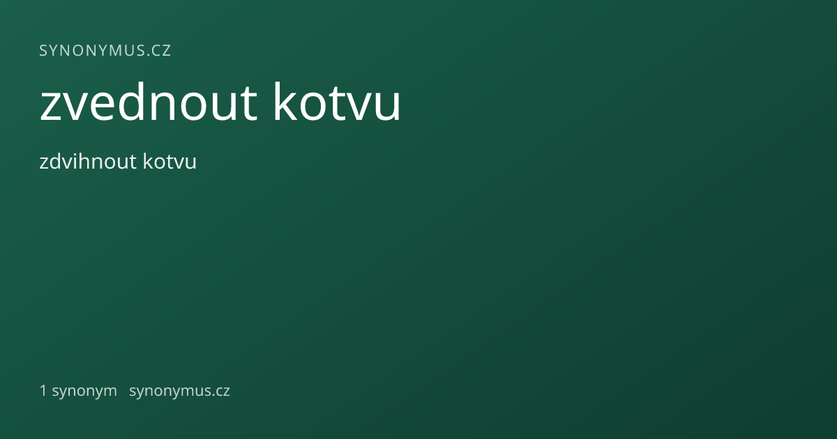 Náhled odkazu: zvednout kotvu