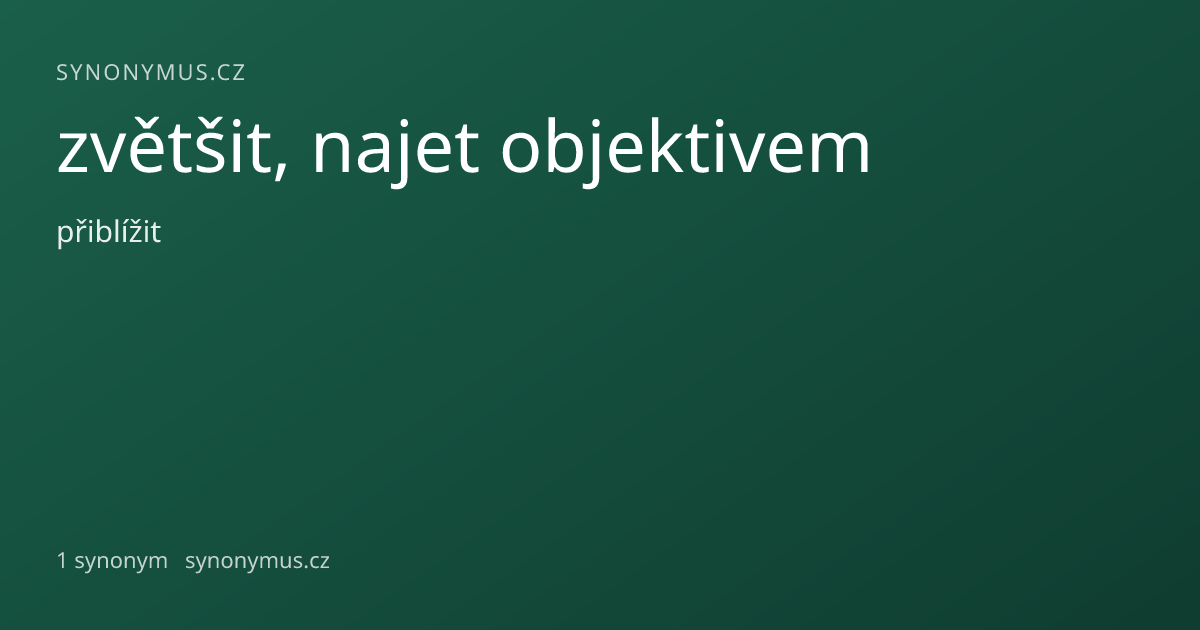 Náhled odkazu: zvětšit, najet objektivem
