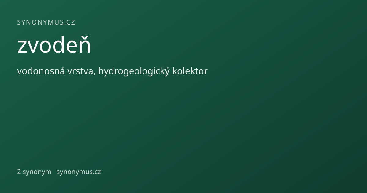 Náhled odkazu: zvodeň
