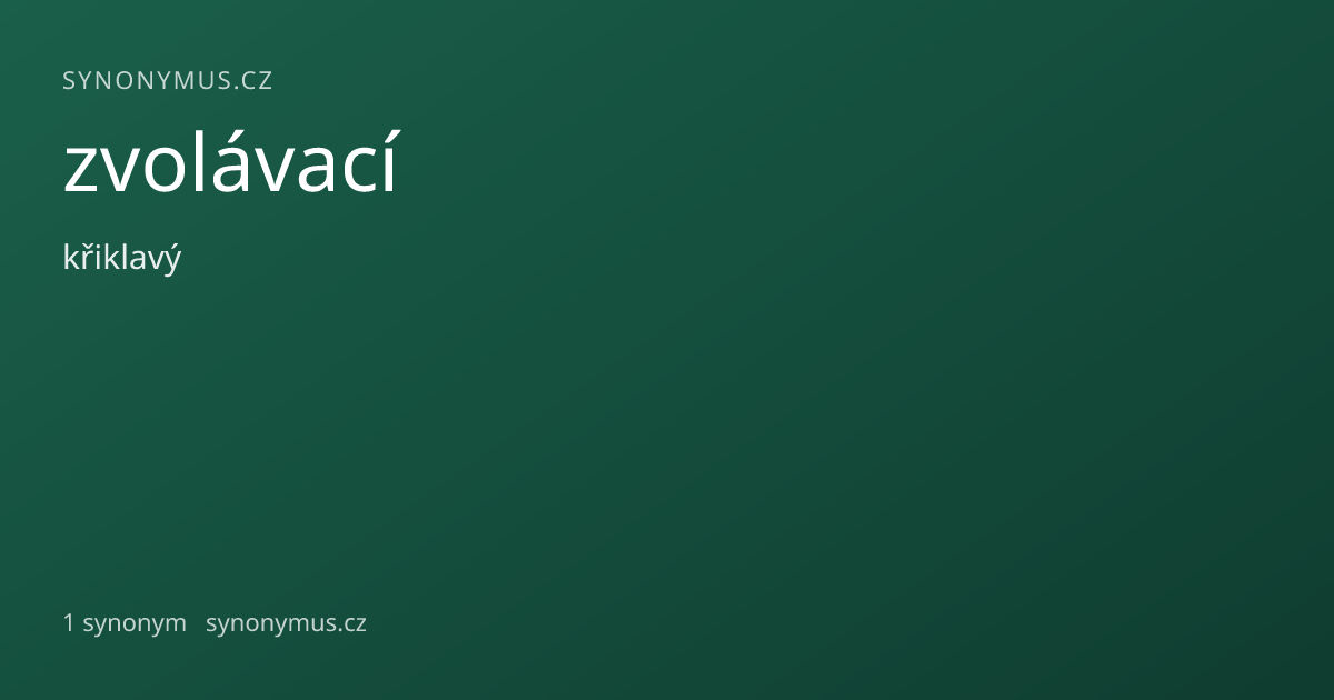 Náhled odkazu: zvolávací
