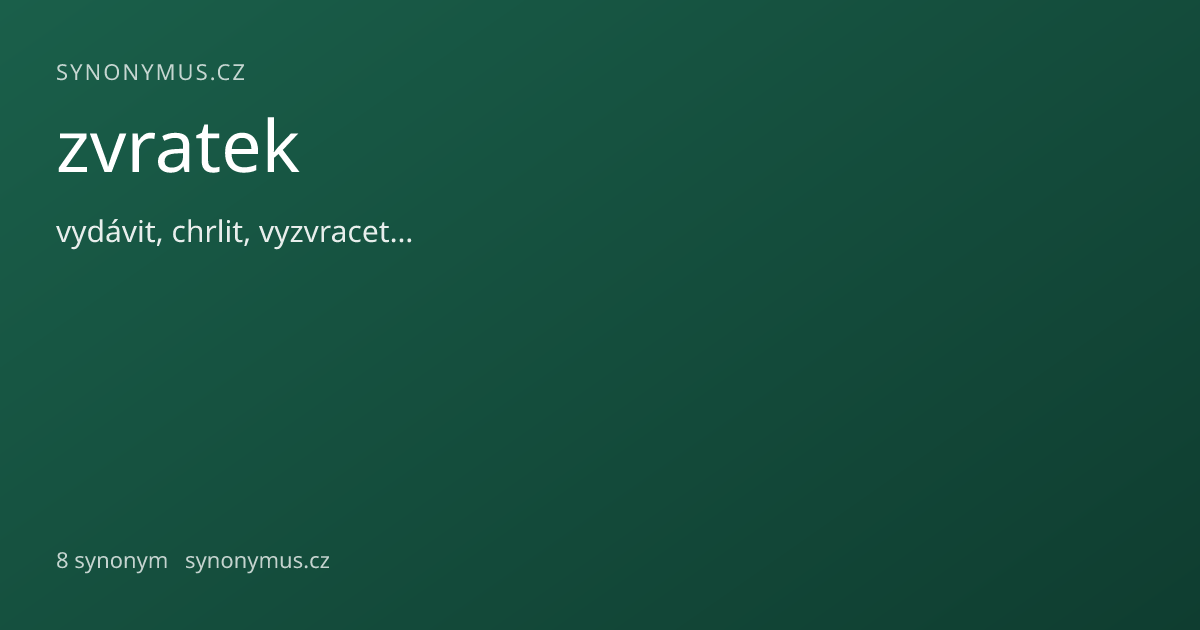 Náhled odkazu: zvratek