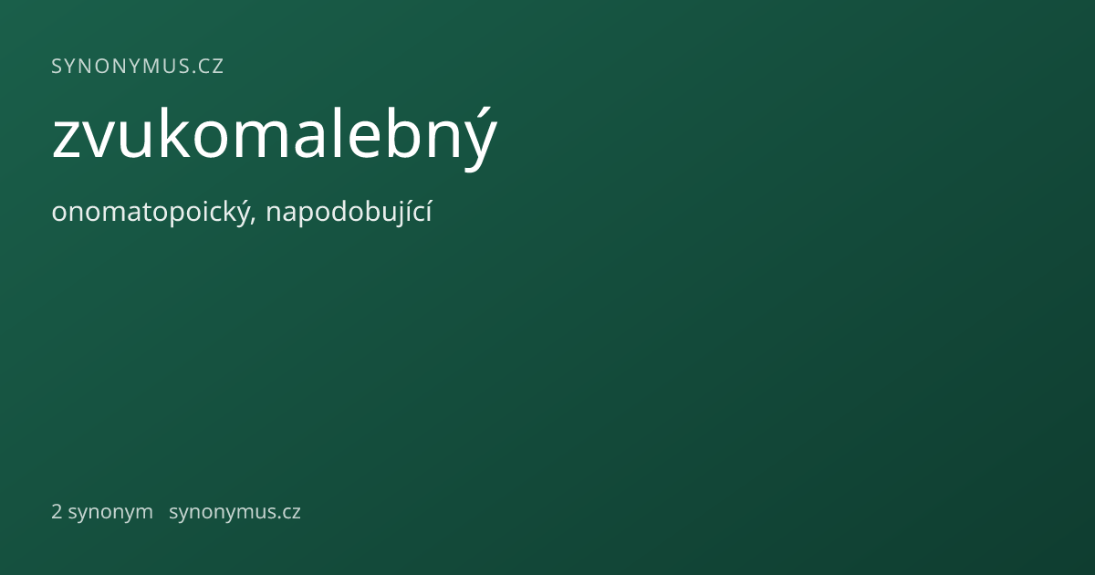 Náhled odkazu: zvukomalebný