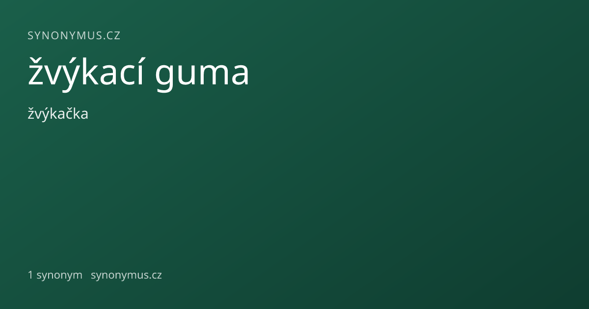 Náhled odkazu: žvýkací guma